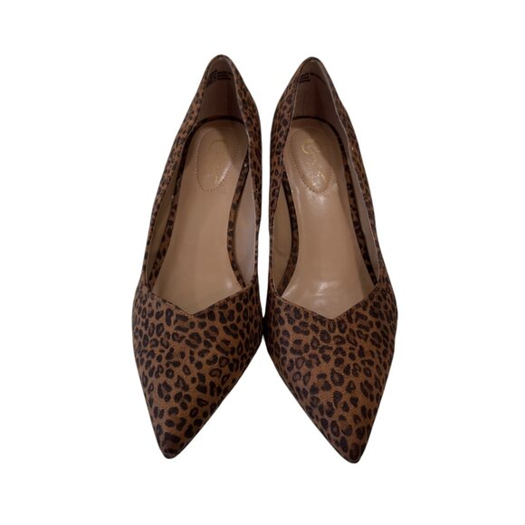 CATO COMFORT Women SZ 9W Leopard Print Pointed Toe Stiletto Heels - Picture 12 of 16